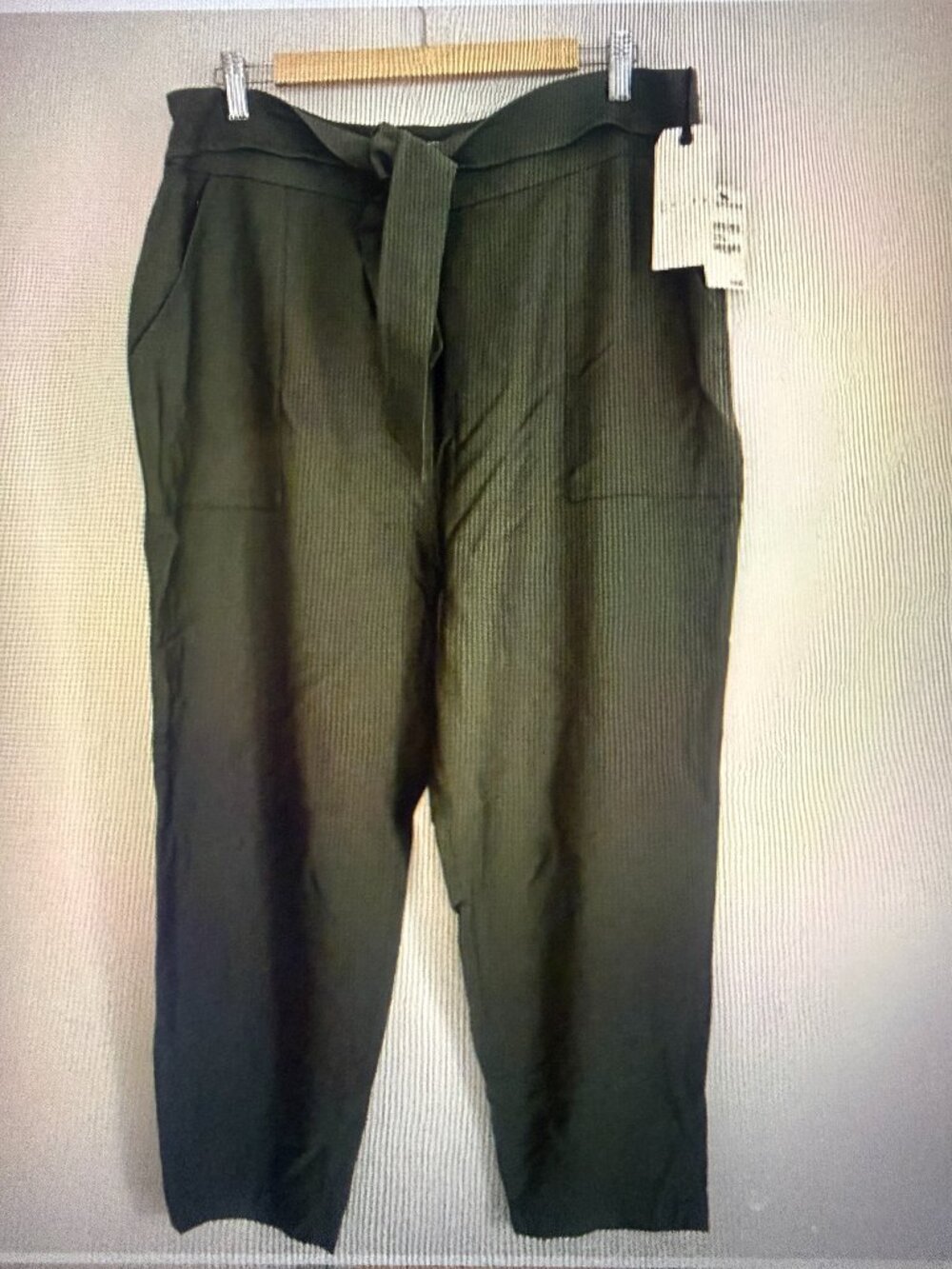 Leith Woman Trousers Pants Green Size XL NWT